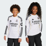 Load image into Gallery viewer, adidas Real Madrid 25/26 Long Sleeve Home Jersey Kids