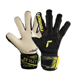 Load image into Gallery viewer, Reusch ATTRAKT FREEGEL GOLD FINGER SUPPORT JUNIOR Goalkeeper Glove