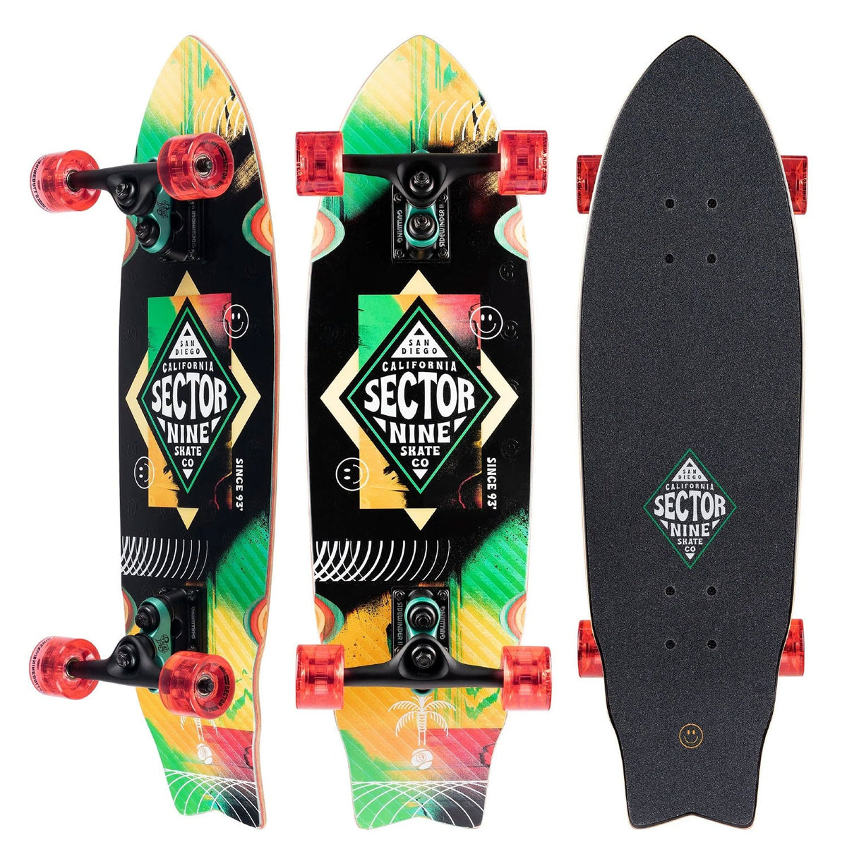Sector 9 Longboard Complete Wavepark Party  8.75" x 30"