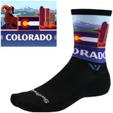 Load image into Gallery viewer, Swiftwick Vision Impression National Park Crew Socks - 6" Colorado Large