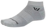 Load image into Gallery viewer, Swiftwick Aspire Ankle Socks - Circuit Pewter Small