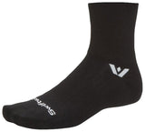 Load image into Gallery viewer, Swiftwick Aspire Quarter Crew High Socks - Circuit Black Small