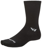 Load image into Gallery viewer, Swiftwick Aspire Quarter Crew Socks - Circuit Black XLarge