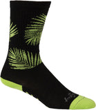 Load image into Gallery viewer, All-City Key West Carl Socks - 8 inch Black/Green Large/X-Large