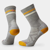 Load image into Gallery viewer, Smartwool - Women's Hike Light Cushion Tube Stripe Crew Socks - Taupe Natural Marl