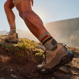 Load image into Gallery viewer, Smartwool - Hike Light Cushion Striped Mid Crew Socks - Taupe Natural Marl