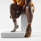 Load image into Gallery viewer, Smartwool - Hike Light Cushion Striped Mid Crew Socks - Taupe Natural Marl