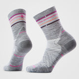 Load image into Gallery viewer, Smartwool - Women's Run Zero Cushion Mid Crew Socks - Light Gray
