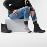 Load image into Gallery viewer, Smartwool - Women's Everyday Stitch Stripe Crew Socks - Purple Black