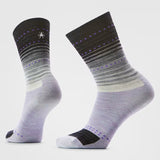 Load image into Gallery viewer, Smartwool - Women's Everyday Stitch Stripe Crew Socks - Purple Black
