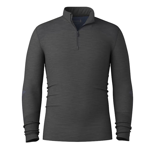 Smartwool - Intraknit Thermal Merino Base Layer 1/4 Zip - Men's - Charcoal-Nightfall Blue
