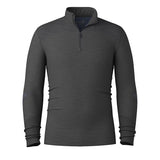 Load image into Gallery viewer, Smartwool - Intraknit Thermal Merino Base Layer 1/4 Zip - Men's - Charcoal-Nightfall Blue