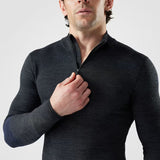 Load image into Gallery viewer, Smartwool - Intraknit Thermal Merino Base Layer 1/4 Zip - Men's - Charcoal-Nightfall Blue