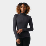 Load image into Gallery viewer, Smartwool - Classic Thermal Merino Base Layer 1/4 Zip - Women's - Charcoal Heather