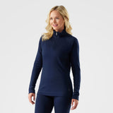 Load image into Gallery viewer, Smartwool - Classic Thermal Merino Base Layer 1/4 Zip - Women's - Deep Navy