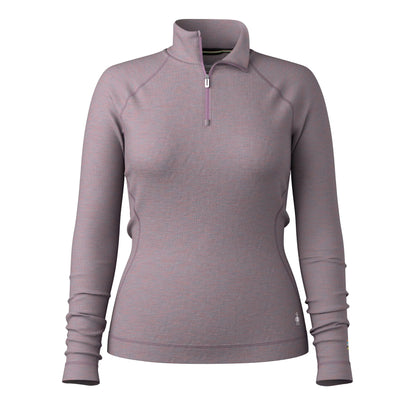 Smartwool - Classic Thermal Merino Base Layer 1/4 Zip - Women's - Chalk Violet Heather