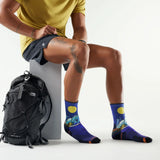 Load image into Gallery viewer, Smartwool - Hike Targeted Cushion Mountain Myth Print Crew Socks - Deep Navy