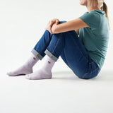 Load image into Gallery viewer, Smartwool - Women's Everyday Groovy Bloom Crew Socks - Purple Eclipse
