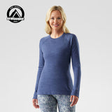 Load image into Gallery viewer, Smartwool - Classic Thermal Merino Base Layer Crew - Women's - Nightfall Blue Heather