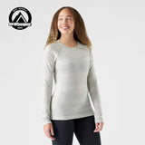 Load image into Gallery viewer, Smartwool - Classic Thermal Merino Base Layer Crew - Women's - Light Gray Color Shift