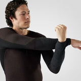 Load image into Gallery viewer, Smartwool - Intraknit Thermal Merino Base Layer Colorblock Crew - Men's - Mink-Black
