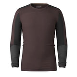 Load image into Gallery viewer, Smartwool - Intraknit Thermal Merino Base Layer Colorblock Crew - Men's - Mink-Black