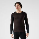 Load image into Gallery viewer, Smartwool - Intraknit Thermal Merino Base Layer Colorblock Crew - Men's - Mink-Black