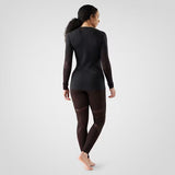 Load image into Gallery viewer, Smartwool - Intraknit Thermal Merino Base Layer Crew - Women's - Charcoal-Mink Stripe