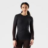 Load image into Gallery viewer, Smartwool - Intraknit Thermal Merino Base Layer Crew - Women's - Charcoal-Mink Stripe
