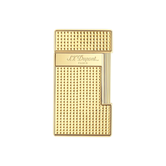 S.T. DUPONT SLIMMY DIAMOND HEAD GOLD LIGHTER/BRIQUET 028009