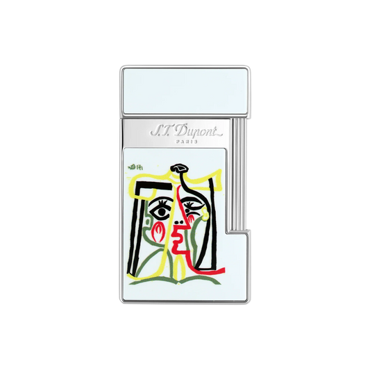 S.T. DUPONT SLIMMY PICASSO WHITE LIGHTER/BRIQUET 028201