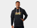 Load image into Gallery viewer, Trek Sunrise Script Hoodie Medium Dark Navy Shirt