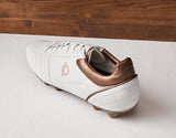 Load image into Gallery viewer, Unozero White Cali Soccer Cleats