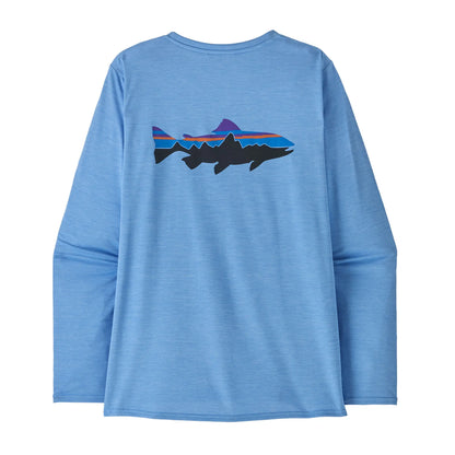 Patagonia W's L/S Capilene Cool Daily Graphic Shirt - Waters - DQ