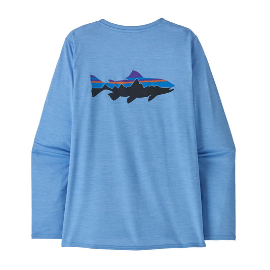 Patagonia W's L/S Capilene Cool Daily Graphic Shirt - Waters - DQ