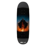 Load image into Gallery viewer, Welcome x Batman Skateboard Deck Bat Flames on Boline 2.0 Black 9.5"