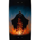 Load image into Gallery viewer, Welcome x Batman Skateboard Deck Bat Flames on Boline 2.0 Black 9.5"
