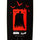 Load image into Gallery viewer, Welcome x Batman Skateboard Deck Bat Flames on Boline 2.0 Black 9.5"