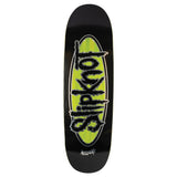 Load image into Gallery viewer, Welcome X Slipknot Skateboard Deck Oval Logo on Boline 2.0 Black/Green Stain 9.5"