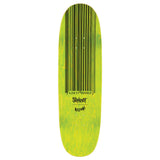 Load image into Gallery viewer, Welcome X Slipknot Skateboard Deck Oval Logo on Boline 2.0 Black/Green Stain 9.5"