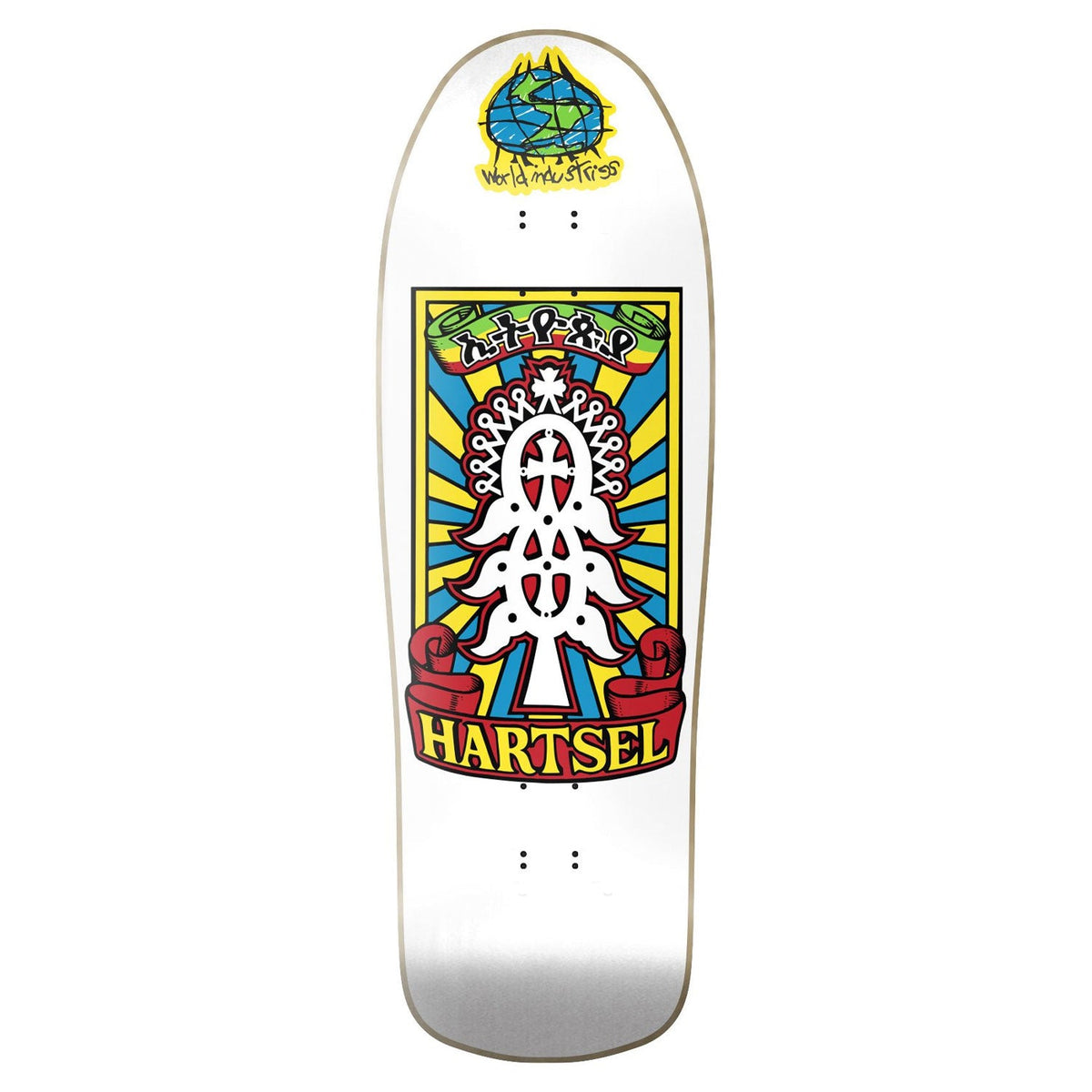 World Industries Skateboard Deck Jeff Hartsel Yout Model White 9.4375" x 30.5"