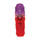 Load image into Gallery viewer, Welcome x Slipknot Skateboard Deck Tribal S On Widow Purple/Red Stain 10"