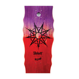 Load image into Gallery viewer, Welcome x Slipknot Skateboard Deck Tribal S On Widow Purple/Red Stain 10"