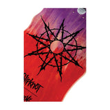 Load image into Gallery viewer, Welcome x Slipknot Skateboard Deck Tribal S On Widow Purple/Red Stain 10"