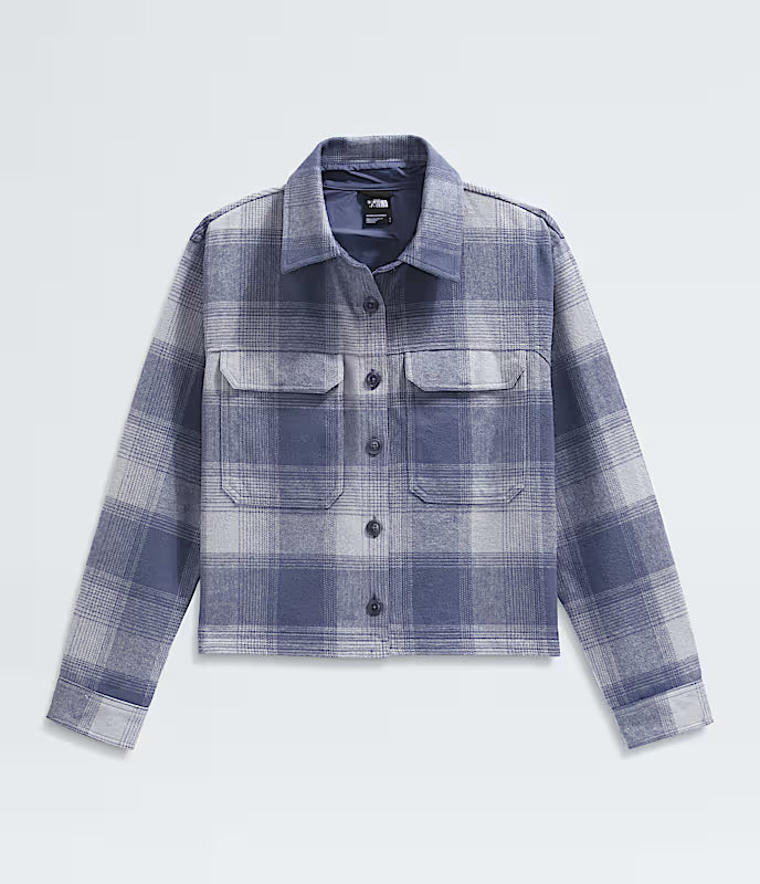 The North Face - Womens Valley Flannel Shirt Plaid - Twilight Galaxy TNF Shadow Plaid