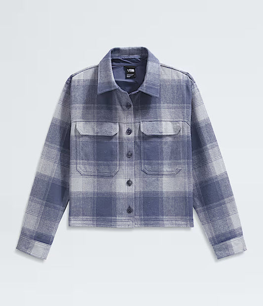 The North Face - Womens Valley Flannel Shirt Plaid - Twilight Galaxy TNF Shadow Plaid