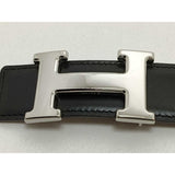 Load image into Gallery viewer, Hermes Belt Constance Black Gold Leather Reversible Silver