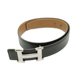 Load image into Gallery viewer, Hermes Belt Constance Black Gold Leather Reversible Silver