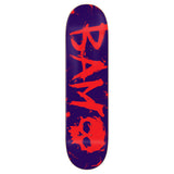 Load image into Gallery viewer, Zero Skateboard Deck Bam Margera 3 Blood Purple 8.25" x 31.9"