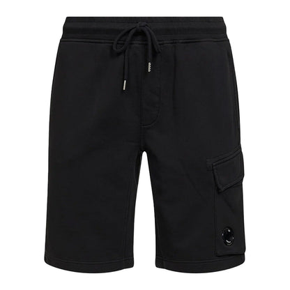[C.P. Company] Diagonal Raised Fleece Cargo Lens Sweatshorts